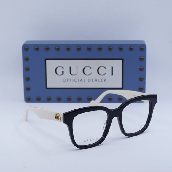 FINAL PRICE NEW GUCCI GG0958O 005 BLACK AND WHITE EYEGLASSES - Picture 8 of 10